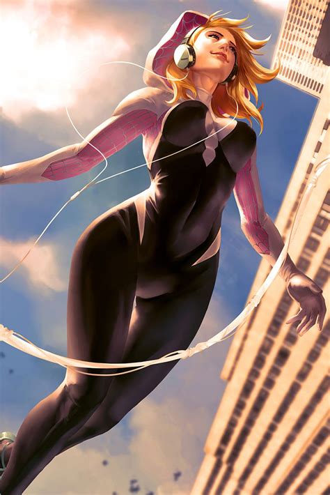 spider gwen sexy|breasts, Spider